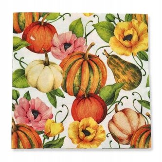 Ubrousky PAW TETE L (20ks) Pumpkins and Poppies