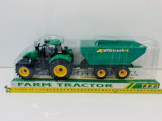 TRAKTOR Z PRZYCZEPĄ 39CM 0803A
