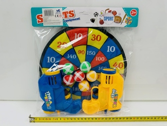 ZEST.TARCZA NA RZUTKI+PISTOLETY 70377