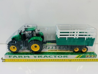 TRAKTOR Z PRZYCZEPĄ 42CM 0803B