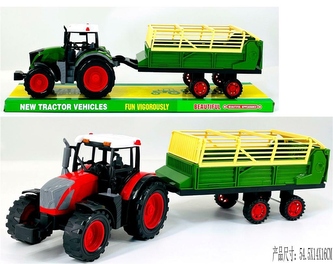 TRAKTOR Z PRZYCZEPĄ SAMOZBIERAJĄCĄ 666-221B