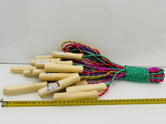 SKAKANKA SZNUREK-DREWNO 230CM.- 10 SZT 1330I