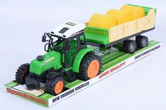 TRAKTOR Z PRZYCZ/BALOTAMI 666