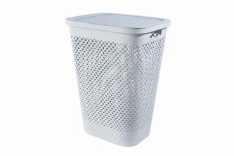 Koš na prádlo Curver Pure 55 l modrý s víkem Koš na prádlo Curver Pure 55 l modrý s víkem