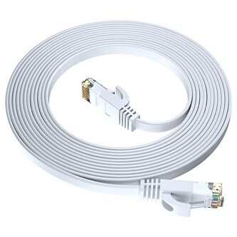 GoGEN síťový (RJ45), plochý, CAT6, 7,5m - bílý kabel GoGEN síťový (RJ45), plochý, CAT6, 7,5m - bílý kabel