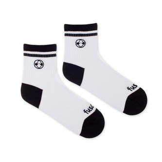 Tříčtvrteční ponožky Fotbalka Bílé M (39-42)