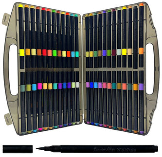 Akrylové popisovače štětcové 48 barev