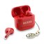 Guess Classic Logo Charm TWS Bezdrátová Sluchátka Red