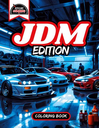 Revline Coloring JDM Edition Car Coloring Book