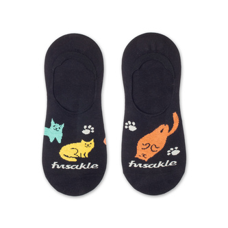 Neviditelné ponožky Ťapa Veselé kočky Černé S (35-38)