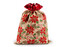 Vánoční dárkový pytlík 30x40 cm imitace juty - 1 ks - 3 režná přírodní červená