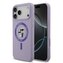 Karl Lagerfeld Liquid Silicone Karl and Choupette MagSafe Zadní Kryt pro iPhone 17 Pro Max Purple
