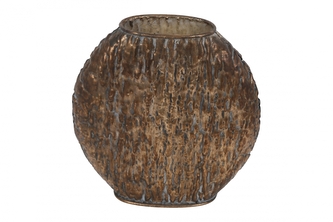 Bronzová váza kulatá Ebony M, 27 cm