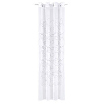 Záclona s kroužky, kruhy - antracit, 245 mm, 140 mm