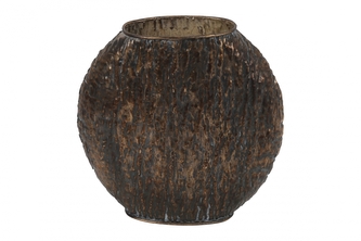 Bronzová váza kulatá Ebony L, 32,5 cm