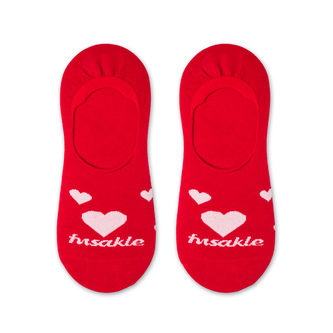 Neviditelné ponožky Ťapa Láska Červené M (39-42)