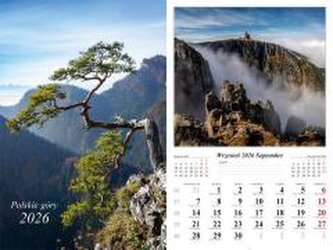 Kalendarz 2026 ścienny Polskie góry