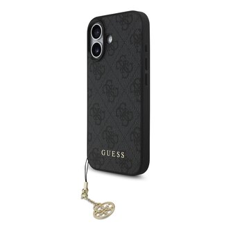 Guess 4G Charm Zadní Kryt pro iPhone 17 Tone on Tone Grey