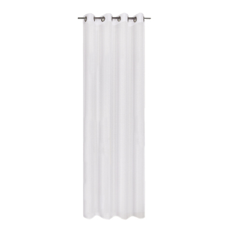 Záclona s kroužky, bílá - 235 mm, 140 mm