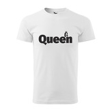 Tričko s potiskem Queen: bílé M