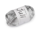 Pletací příze Juli metalická 100 g - 1 ks - 1 stříbrná