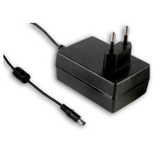 Spínaný síťový napájecí adaptér 25W, 24V/1,04A DC, souosý konektor 5,5/2,1mm, vnitřní plus, stabilizovaný