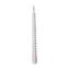 Bílá LED svíčka sada 6ks, kroucená, 27 cm