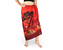 Sarong - Pareo REN, savana, červená