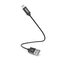 Hama MFi USB kabel pro Apple, USB-A Lightning, 0,2 m, opletený, černý