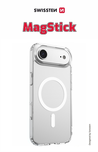 POUZDRO SWISSTEN CLEAR JELLY MagStick PRO APPLE IPHONE 17 AIR TRANSPARENTNÍ