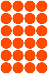 Avery Zweckform 3172 Samolepící kolečka Ø 18 mm, 96 ks, neonově červené