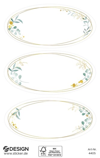 Avery Zweckform 4405 Etikety do domácnosti, papírové, 9 ks