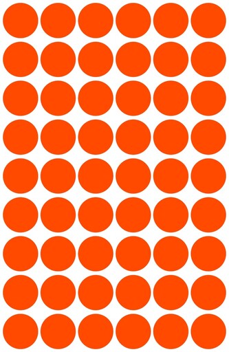 Avery Zweckform 3147 Samolepící kolečka Ø 12 mm, 270 ks, neonově červené