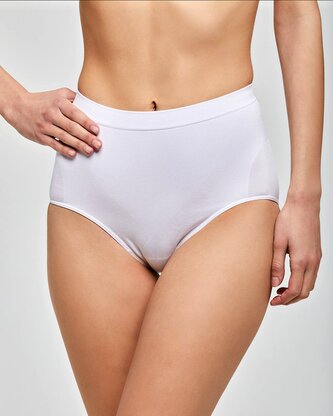 Stahovací kalhotky CULOTTE bílá SUPER MAXI 4XL modelante SENSI