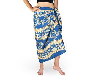 Sarong - Pareo REN, želva, modrá