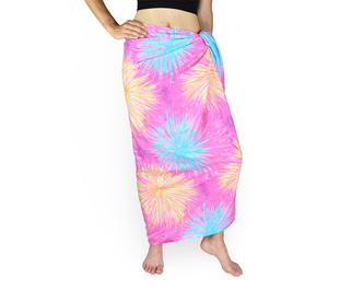 Sarong - Pareo REN, ohňostroj, pastelově fialový