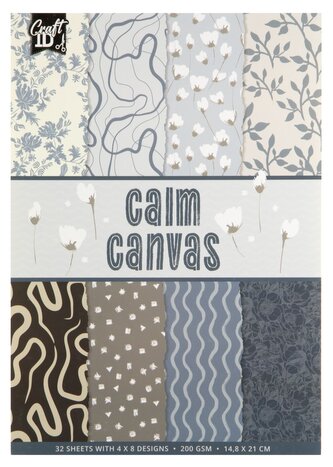 Designový papír A5, 32 listů, 200 g/m² - Calm canvas