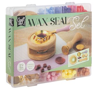 Sada na výrobu pečetí, 12 barev, 2 pečetidla