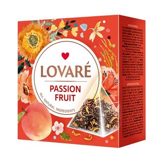 Lovaré Passion Fruit 30g (15 pyramid, černý čaj) Lovaré Passion Fruit 30g (15 pyramid, černý čaj)
