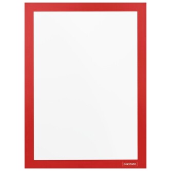 Magnetofix samolepící magnetický rámeček, 2 ks červený A4 Magnetofix samolepící magnetický rámeček, 2 ks červený A4