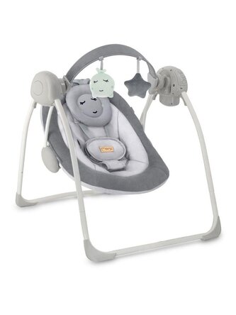 Houpací lehátko s melodiemi MoMi LISS šedé