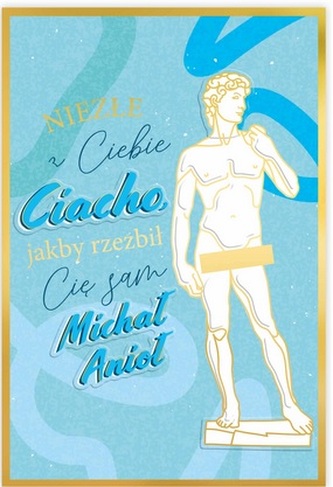 Karnet B6 Urodziny męskie rzeźba