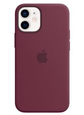 MHKQ3ZM/A Apple Silikonový Kryt vč. MagSafe pro iPhone 12 Mini Plum (Pošk. Balení)