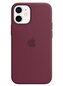 MHKQ3ZM/A Apple Silikonový Kryt vč. MagSafe pro iPhone 12 Mini Plum (Pošk. Balení)