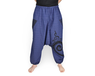 Harémové kalhoty aladin DYAMI, modrá, spirála