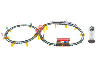 Vlak RC na dálkové ovládání s dráhou set 146x64 cm Vlak RC na dálkové ovládání s dráhou set 146x64 cm