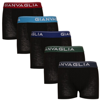 5PACK dětské boxerky Gianvaglia černé (026 - boys) 104