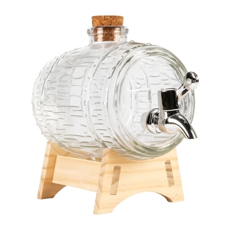 DuraHome Skleněný soudek ŠTĚSTÍ 1000ml