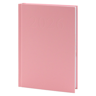 Diář A5 1 strana / 1 den 2026 - Standard růžový