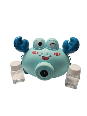 Leventi Fotoaparát bublifuk krab se světlem a zvukem vytvářející bubliny - zelený Leventi Fotoaparát bublifuk krab se světlem a zvukem vytvářející bubliny - zelený